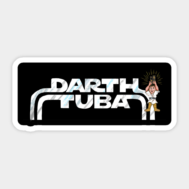 Darth Tuba Card Logo Sticker by Darth Tuba